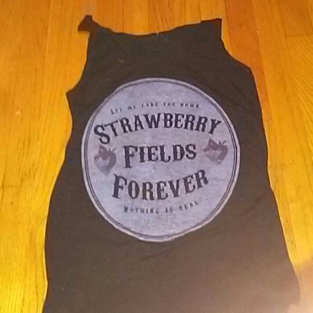 Beatles Tank top (strawberry fields)